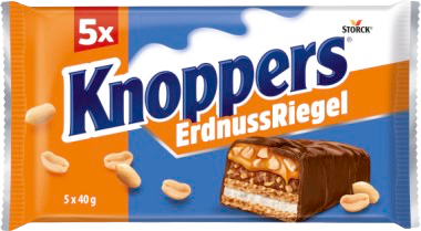 Knoppers x5  cacahuètes