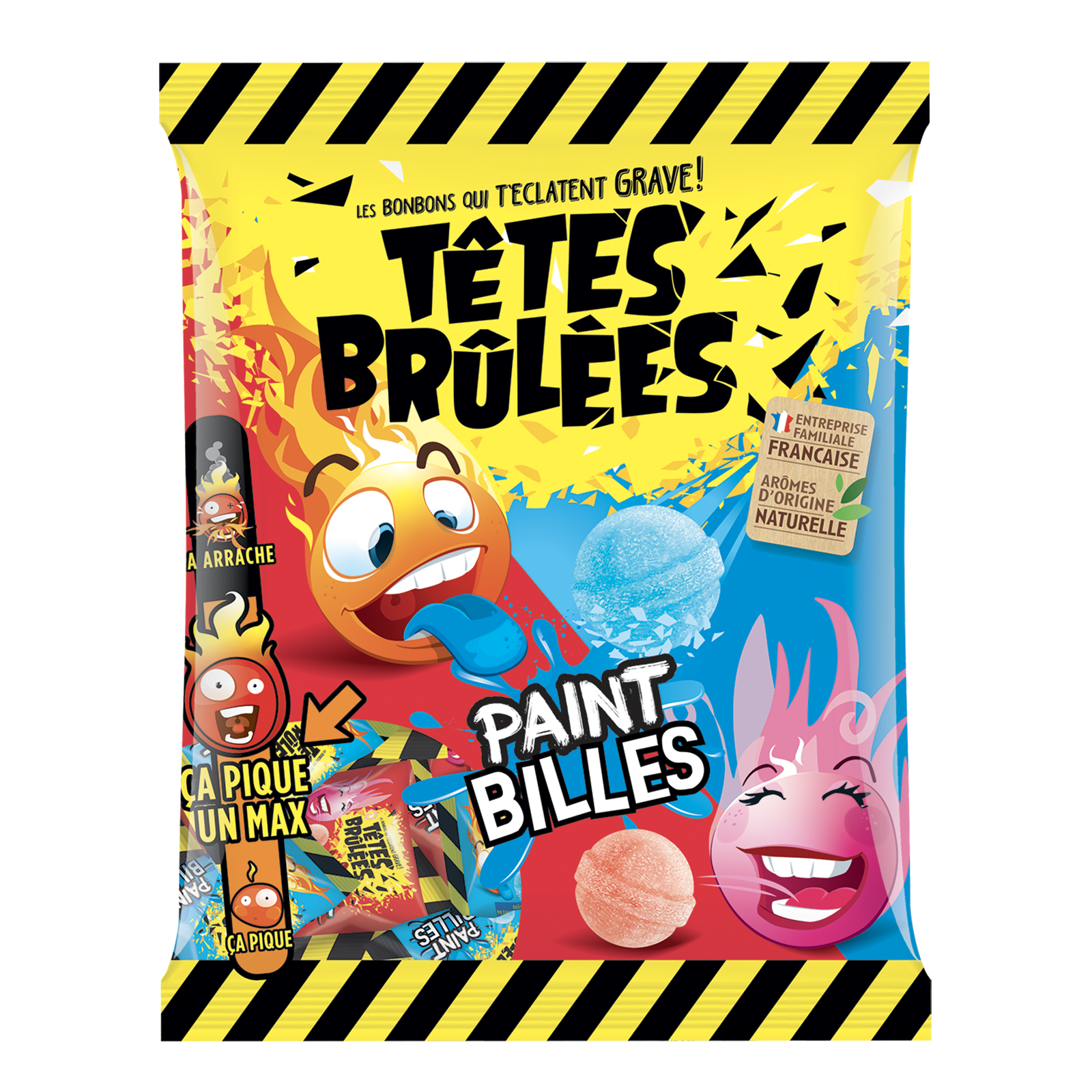 Tête brûlée paint billes